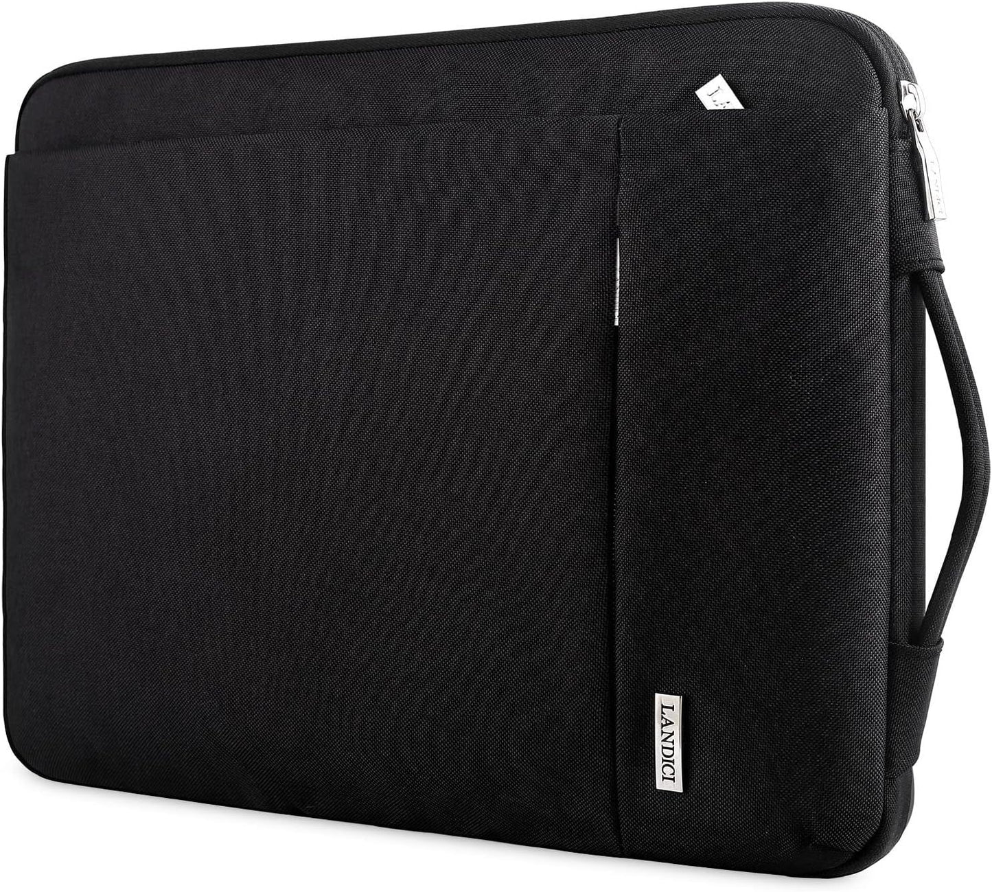 360° Protective Laptop Sleeve 11.6 Inch for Surface Pro 7 8 9/Laptop Go 2 3, Macbook Air 11, Small Computer Bag Carrying Case for 11-12 Inch Chromebook, Slim, Shockproof, Waterproof, Black