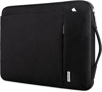 360° Protective Laptop Sleeve 11.6 Inch for Surface Pro 7 8 9/Laptop Go 2 3, Macbook Air 11, Small Computer Bag Carrying Case for 11-12 Inch Chromebook, Slim, Shockproof, Waterproof, Black