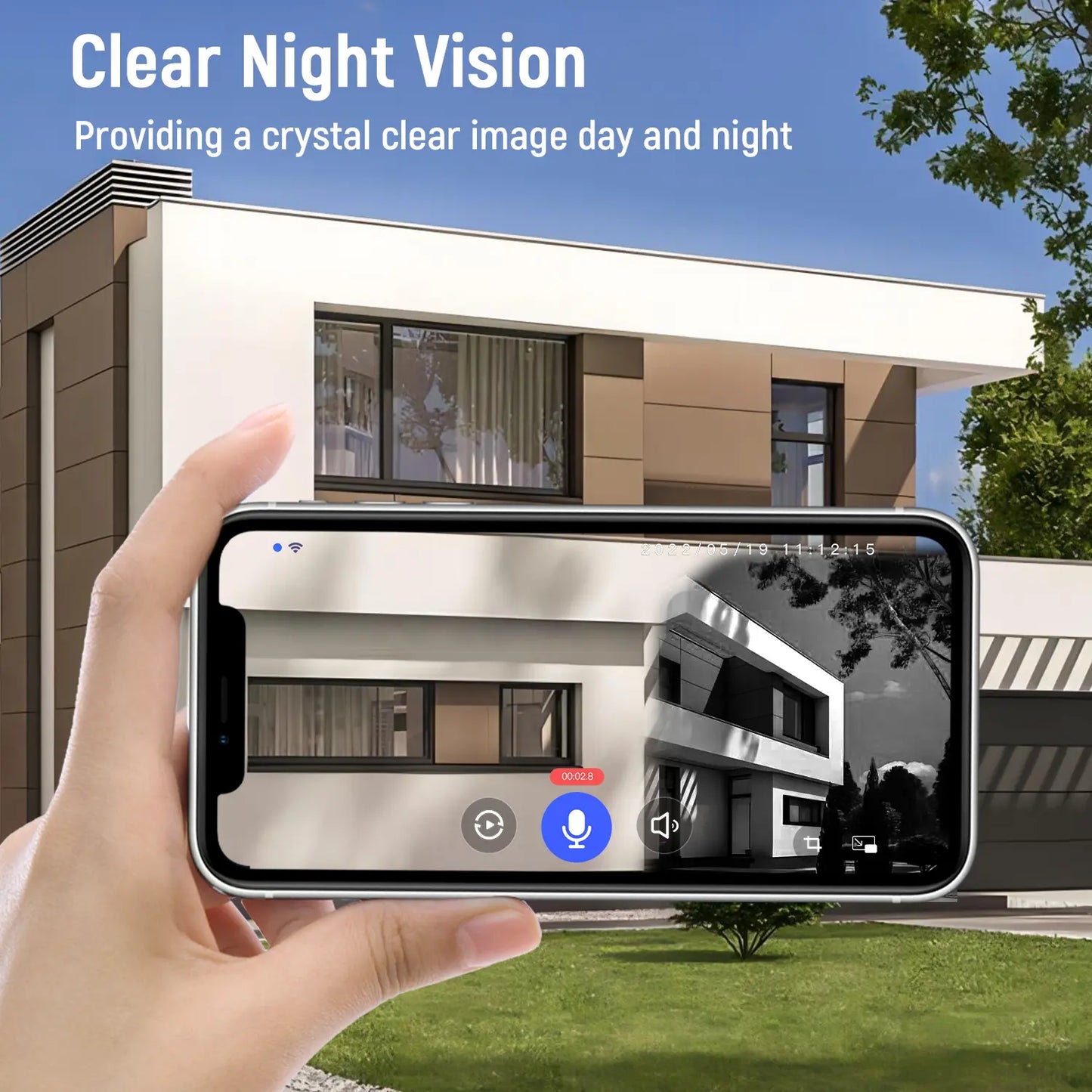 1080P Wireless Video Doorbell Camera, AI Human Detection, Live View, Cloud Storage, Night Vision, Two Way Audio, Instant Alert, 2.4G Wifi Only, Indoor/Outdoor Surveillance Cam for Home Security System(Live View and Cloud Storage Require a Subscription)