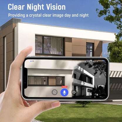 1080P Wireless Video Doorbell Camera, AI Human Detection, Live View, Cloud Storage, Night Vision, Two Way Audio, Instant Alert, 2.4G Wifi Only, Indoor/Outdoor Surveillance Cam for Home Security System(Live View and Cloud Storage Require a Subscription)