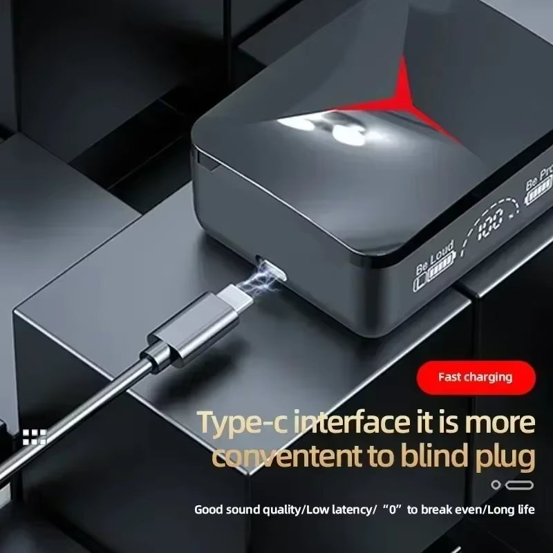 M90 Wireless Headphones TWS Bluetooth Earphones Touch Control Sport Earbuds Hifi Stereo Gaming Headset with Mic for Smartphone