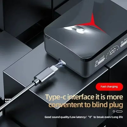 M90 Wireless Headphones TWS Bluetooth Earphones Touch Control Sport Earbuds Hifi Stereo Gaming Headset with Mic for Smartphone