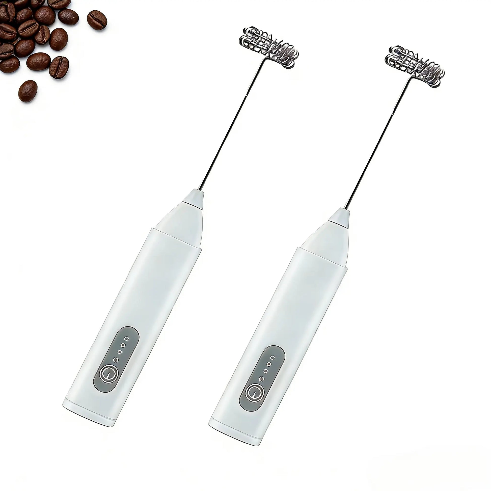 Milk Frother Wand Rechargeable Handheld Drink Mixer, USB-C Electric Whisk with Stainless Steel Whisk for Coffee, Lattes, Cappuccino, Matcha, Hot Chocolate&Creamer